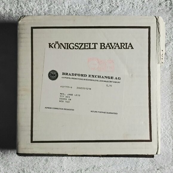 1982 "Rapunzel" by Charles Gehm" 8" Collector's Plate f2465 by Bavaria!! - Picture 5 of 5